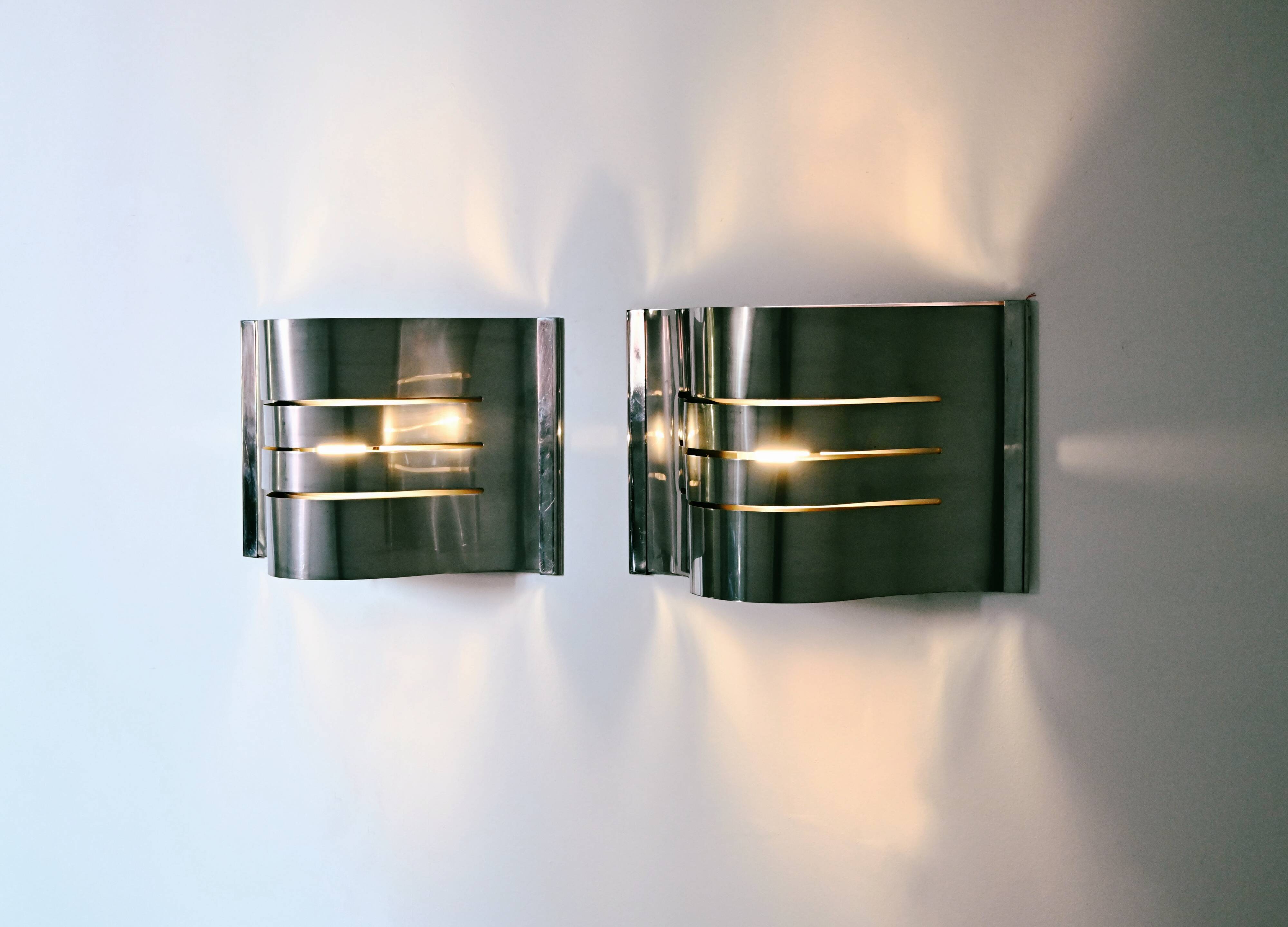 Italian wall sconces, 1960s