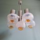 Mazzega chandelier in Murano glass and chrome-plated metal, 1970s