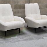 Designer armchairs 1950 Guy Besnard Claude Delor