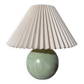 Lampe boule en bois 1980