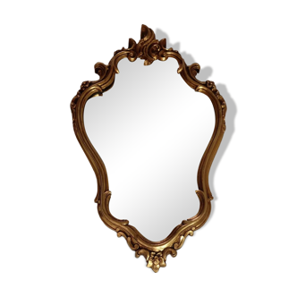 Large golden mirror