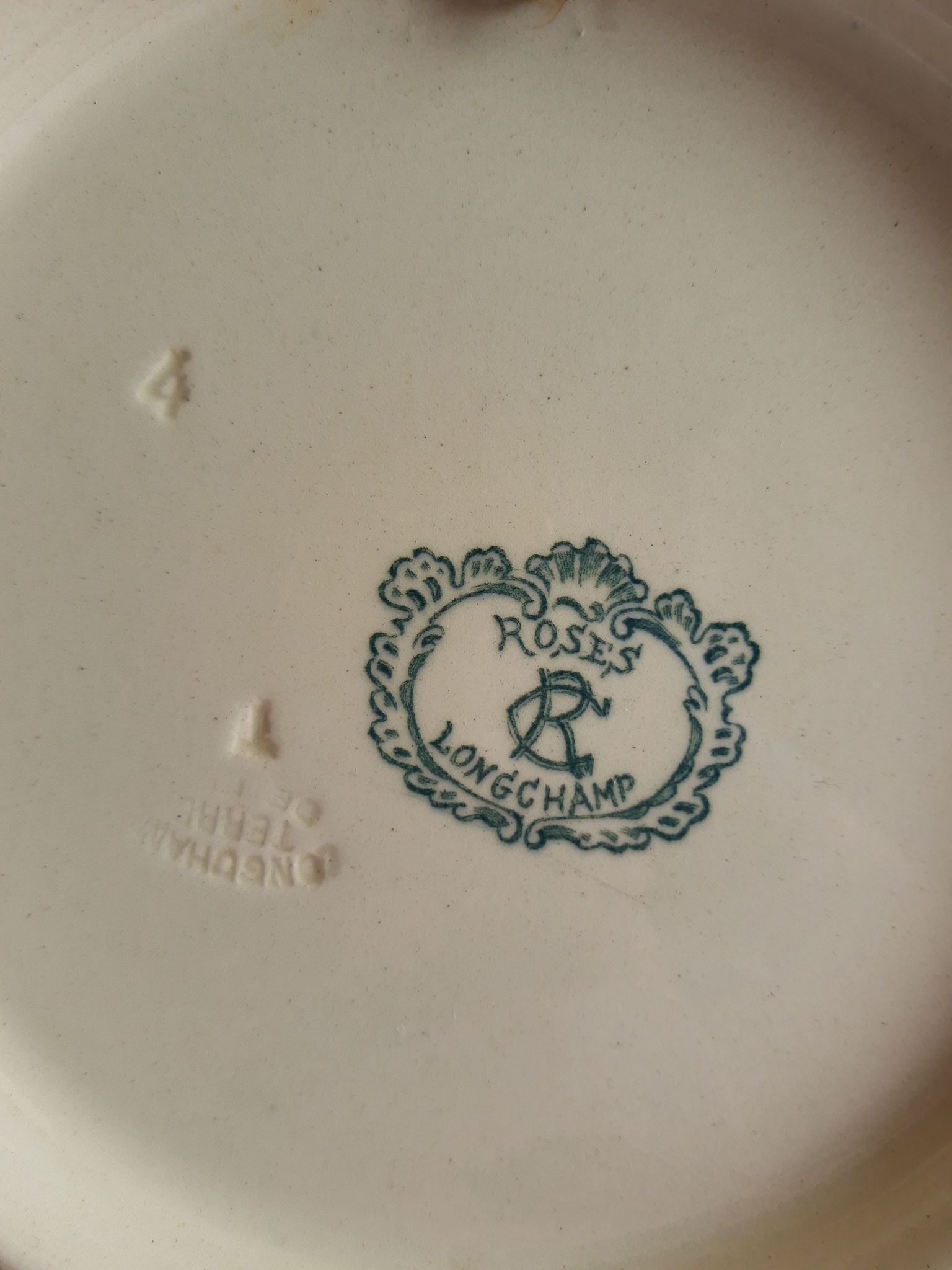Old Longchamp pink iron earth dish