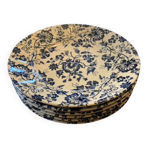 6 assiettes plates anciennes
