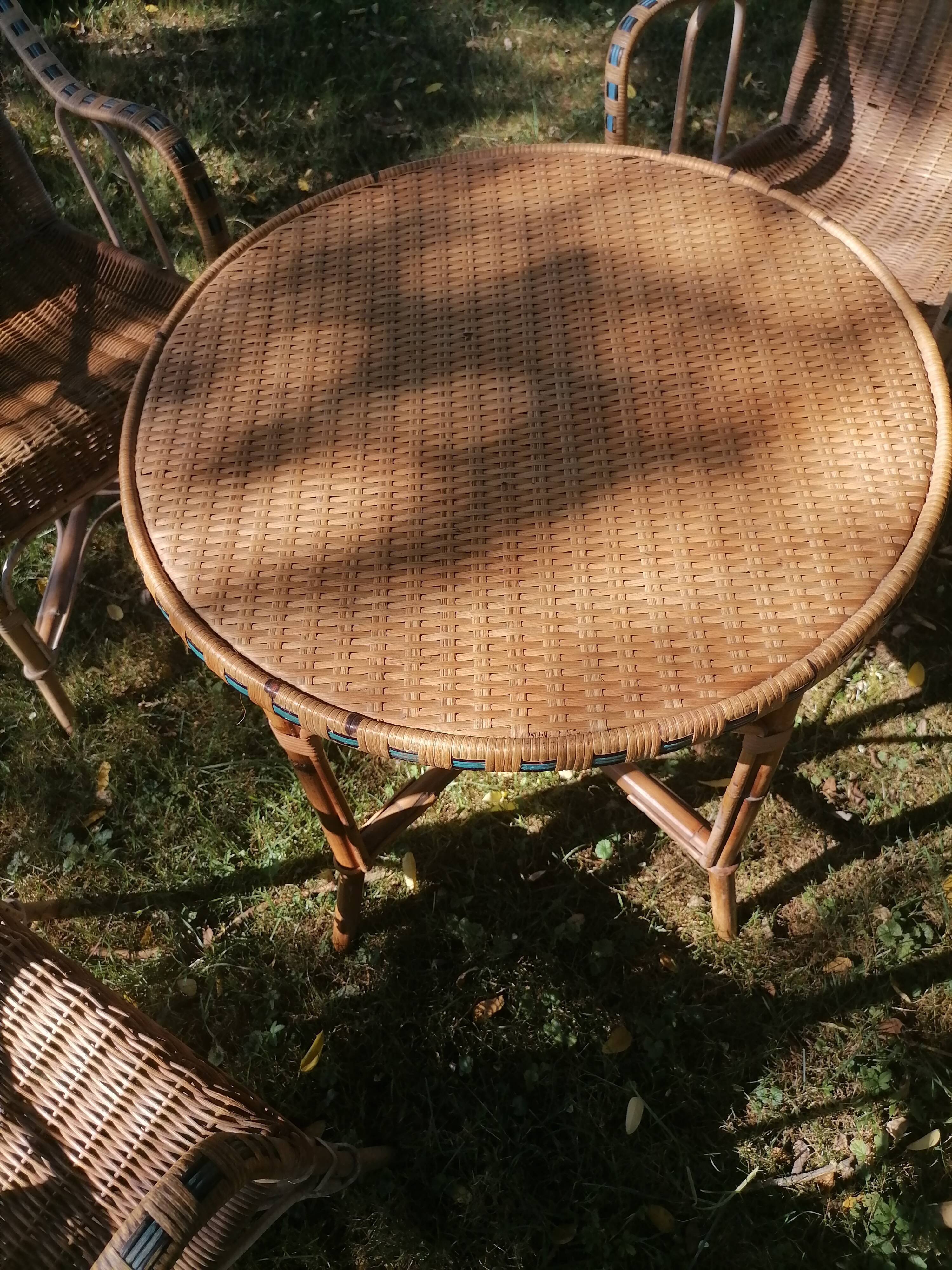 Garden rattan living room