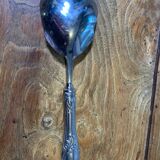 Dessert cutlery service consisting of 11 pieces hallmark 800 worked old and collector