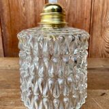 Vintage structured glass globe pendant light drops