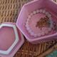 Pink porcelain jewelry box