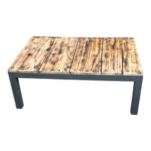 Table basse esprit industriel