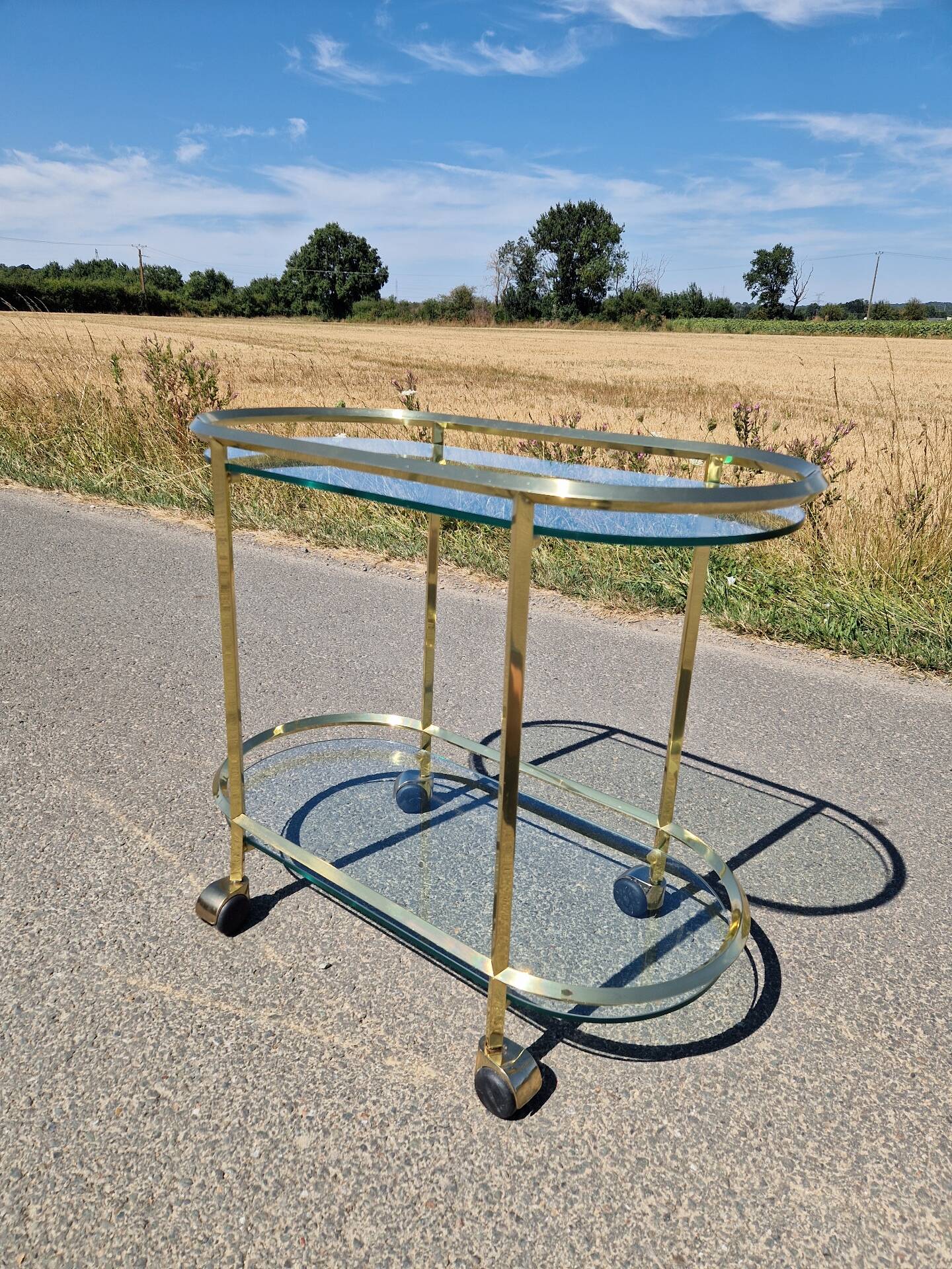 Serving bar trolley