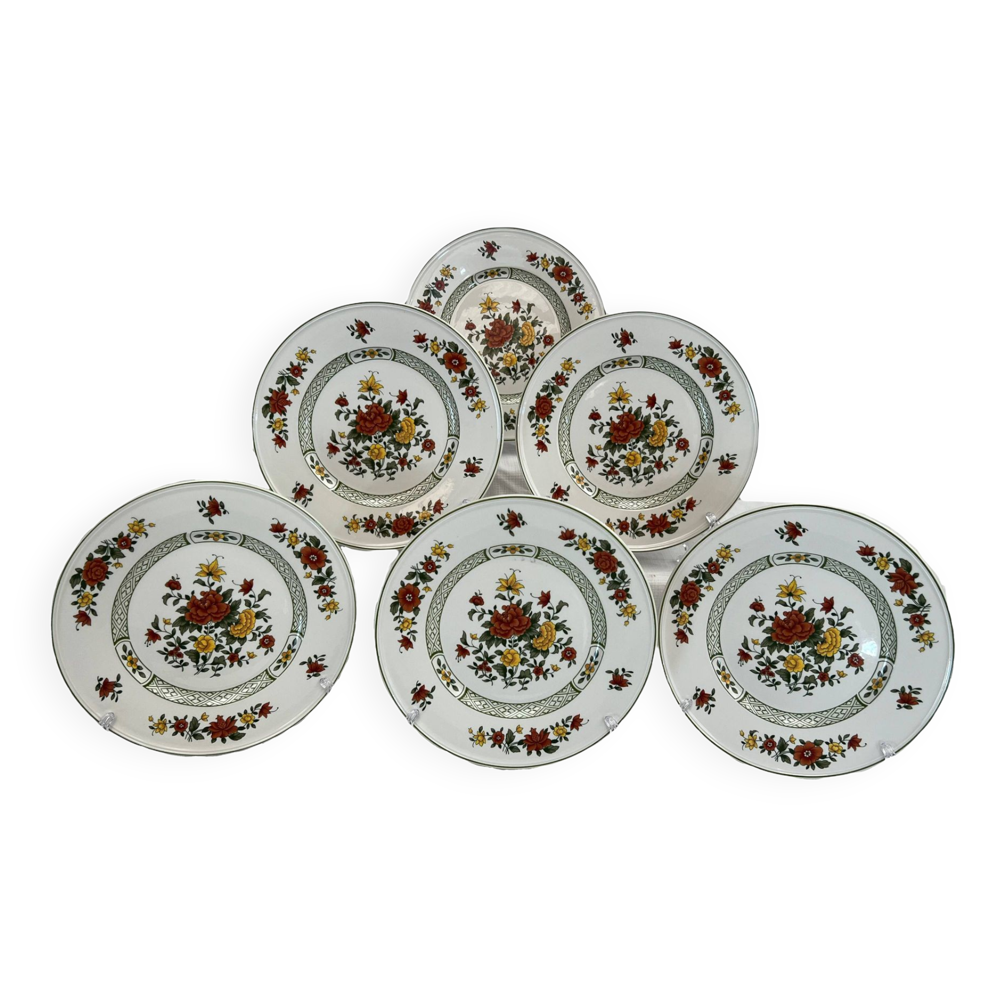6 assiettes à dessert Villeroy Boch Summerday 21cm