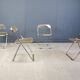 Vintage plia chairs by Castelli, 1970s