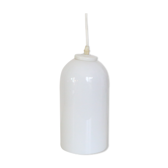 Suspension tube in white opaline, 60s