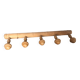 Portemanteau mural vintage 5 patères en bois tourné