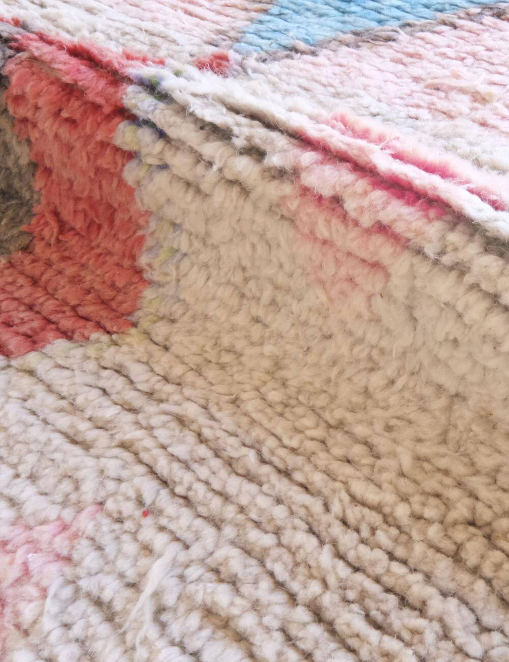 Long pastel runner rug - 492 x 88 cm