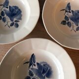 6 hollow plates in Earthenware Digoin Sarreguemines