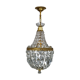 Lustre corbeille en cristal