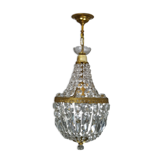 Trash in crystal chandelier