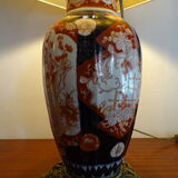 Faience lamp Imari XIXth foot bronze frame