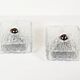 Large pair of 'ice glass' wall lamps by Kaiser Leuchten