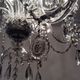 Old bohemian crystal chandelier for Deknudt