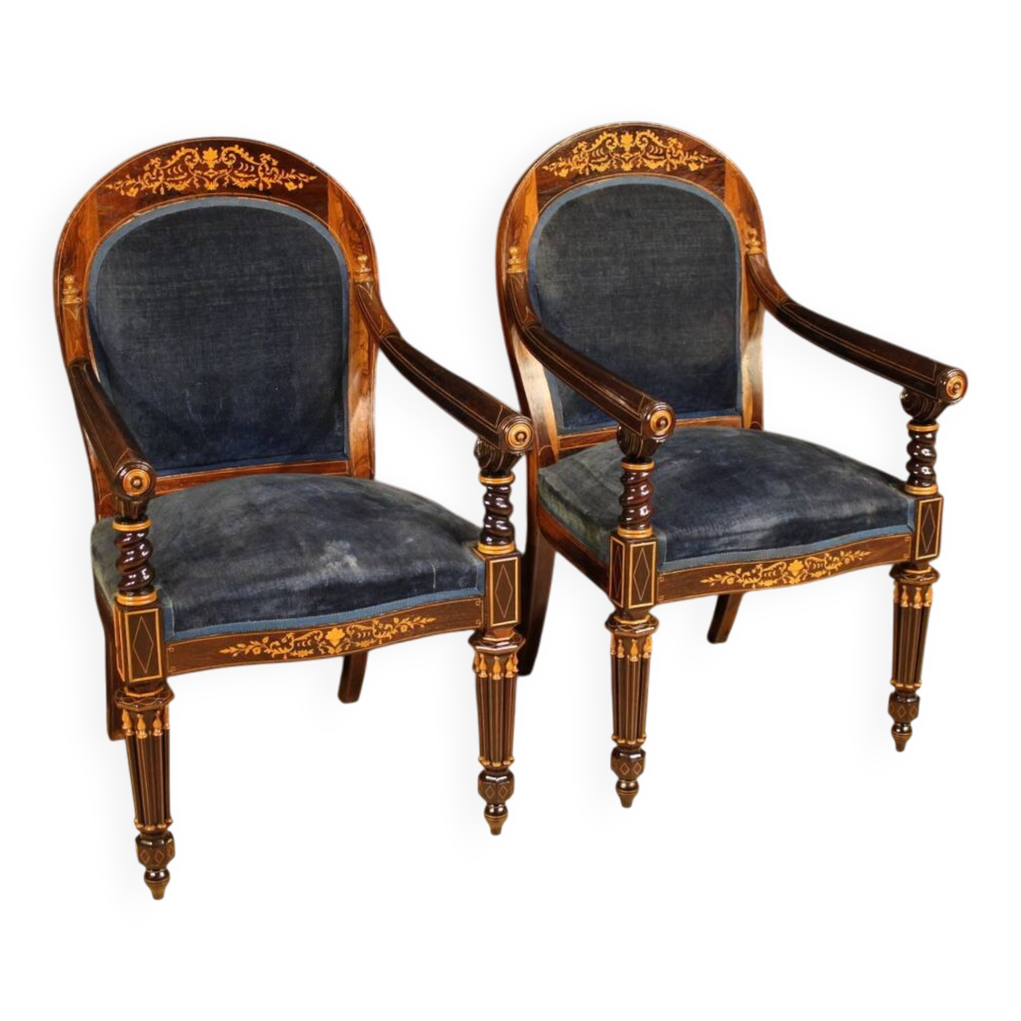 Pair of 19th century French armchairs
