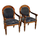 Pair of 19th century French armchairs
