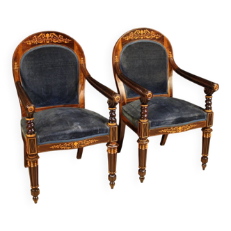 Pair of 19th century French armchairs