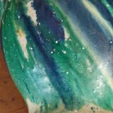 Antique glazed terracotta jug from Seminara Calabria, signed Ditto