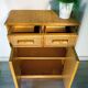 70's rattan storage unit