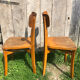 Paire de chaises bistrot style scandinave bois