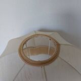 Hand-cut crystal and white marble lamp 57 cm