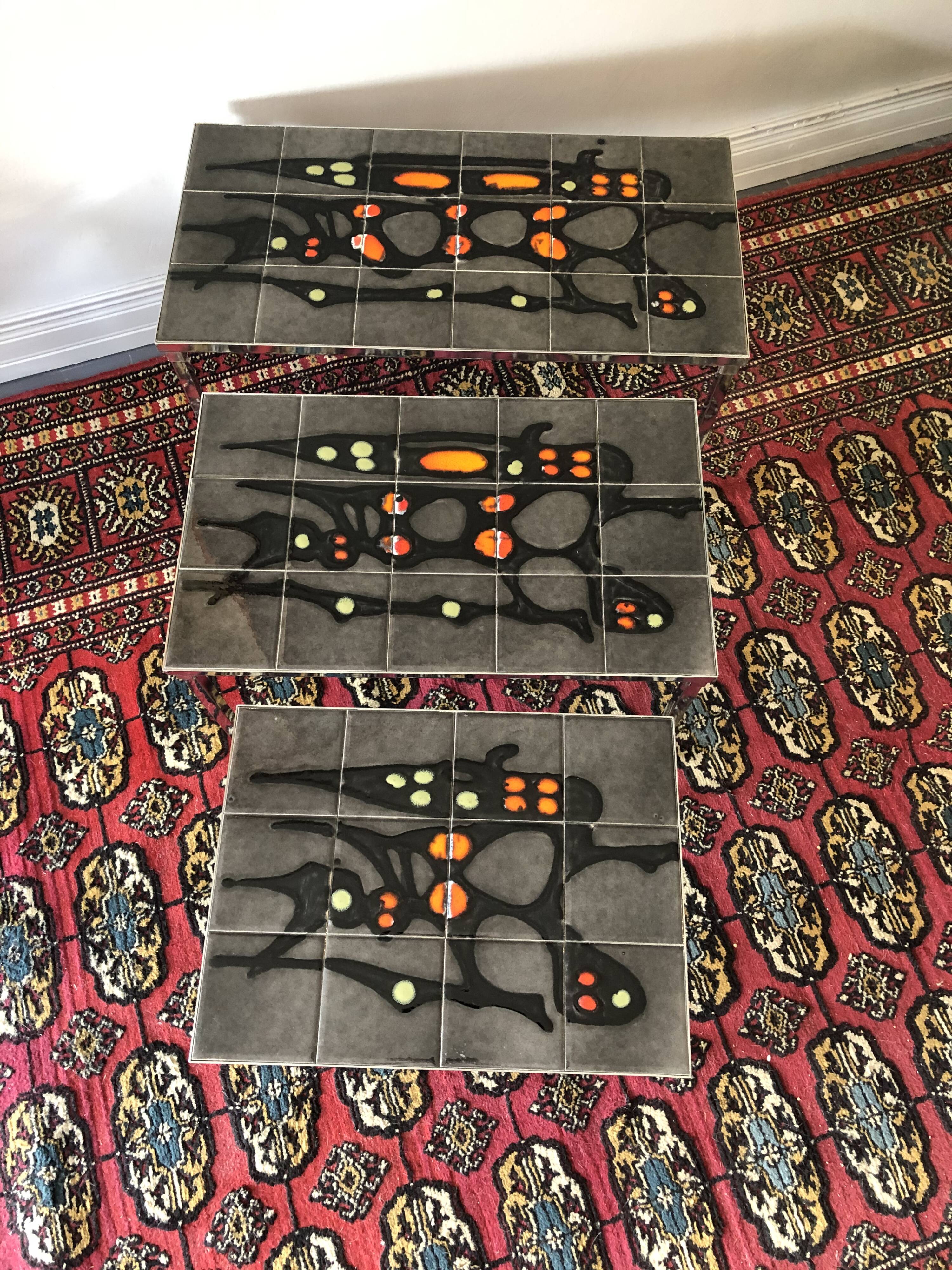 Vintage pull out tables