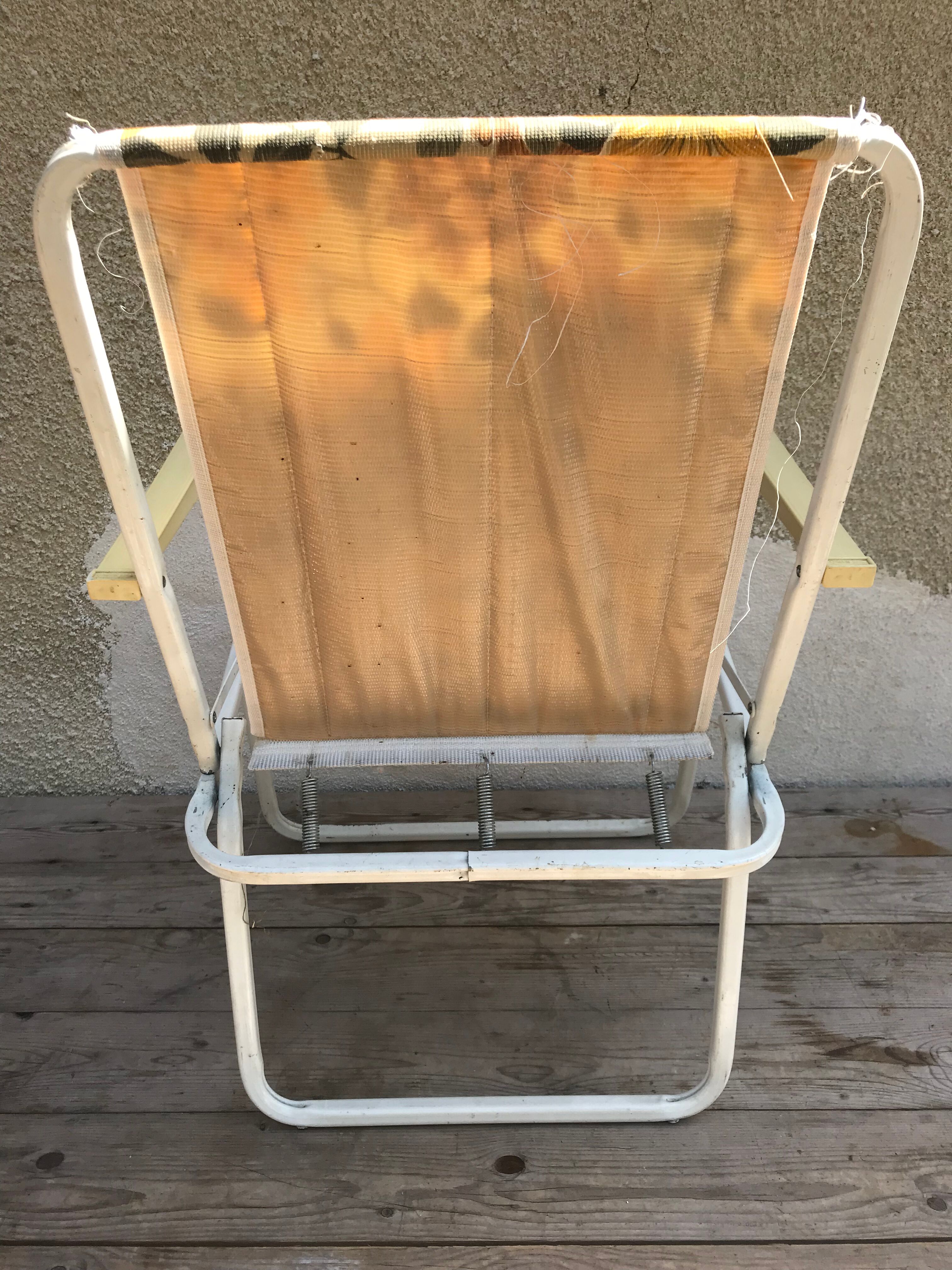 Old garden armchair Lerolin 1970s