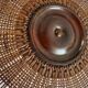 Table basse années 1940 cannage rotin colonial
