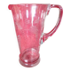 Art deco engraved glass pitcher