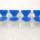 4 chaises papillon d'Arne Jacobsen pour Fritz Hansen