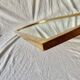 Deknudt vintage arch mirror in gilded wood - height: 79 cm