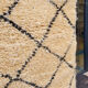 Berber wool carpet 90x151cm
