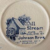 Coffee cup and its English earthenware saucer Mill Stream Johnson Bros