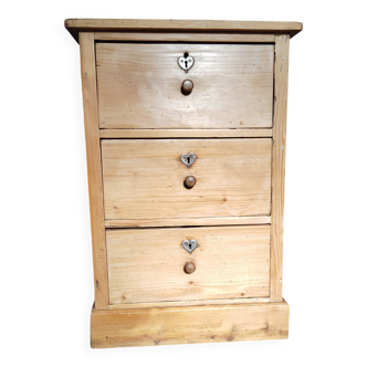 Chiffonnier 3 tiroirs wabi-sabi