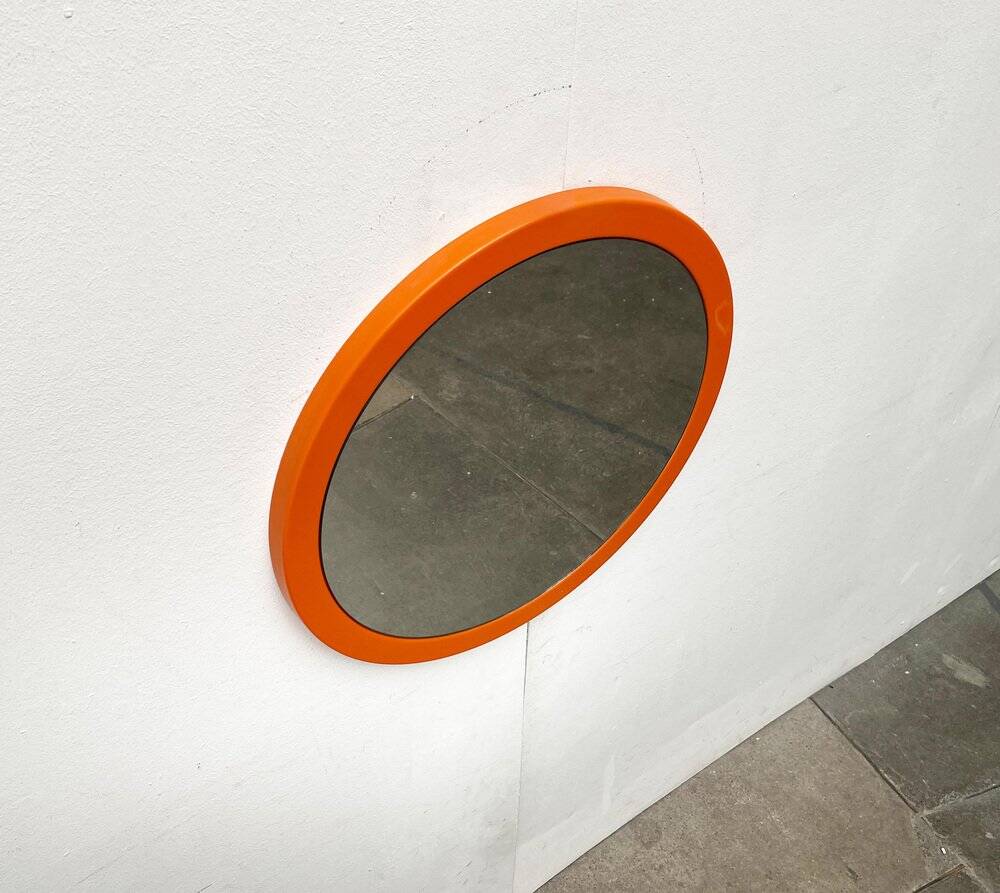 Round Space Age mid-century mirror, 1960s