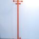 Portemanteau italien en bois orange années 70