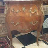 Louis XV style curved commode in rosewood