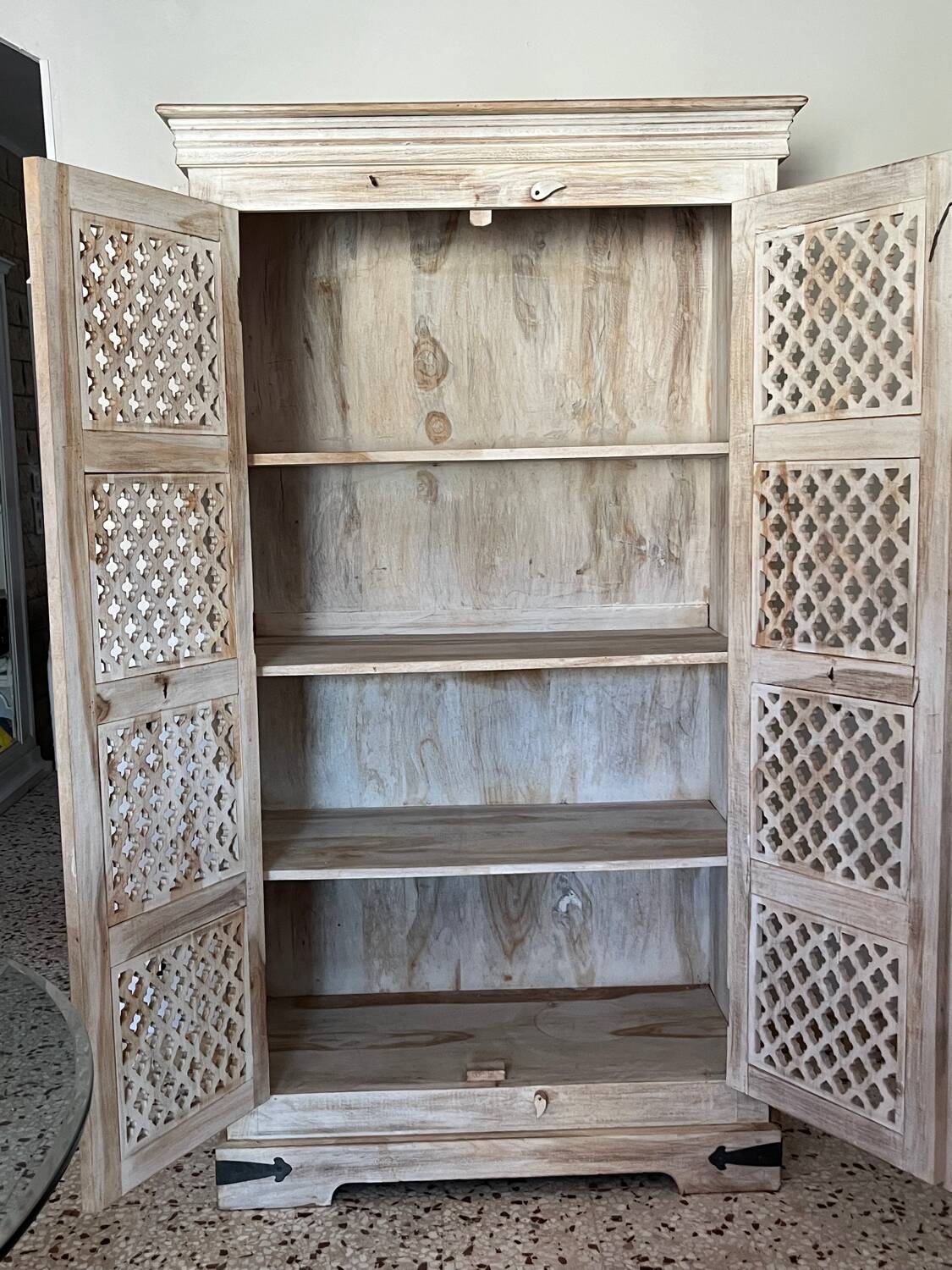 Handcrafted wooden cabinet