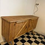 Rattan sideboard 1960