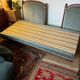 Vintage Louis XVI style blue velvet sofa