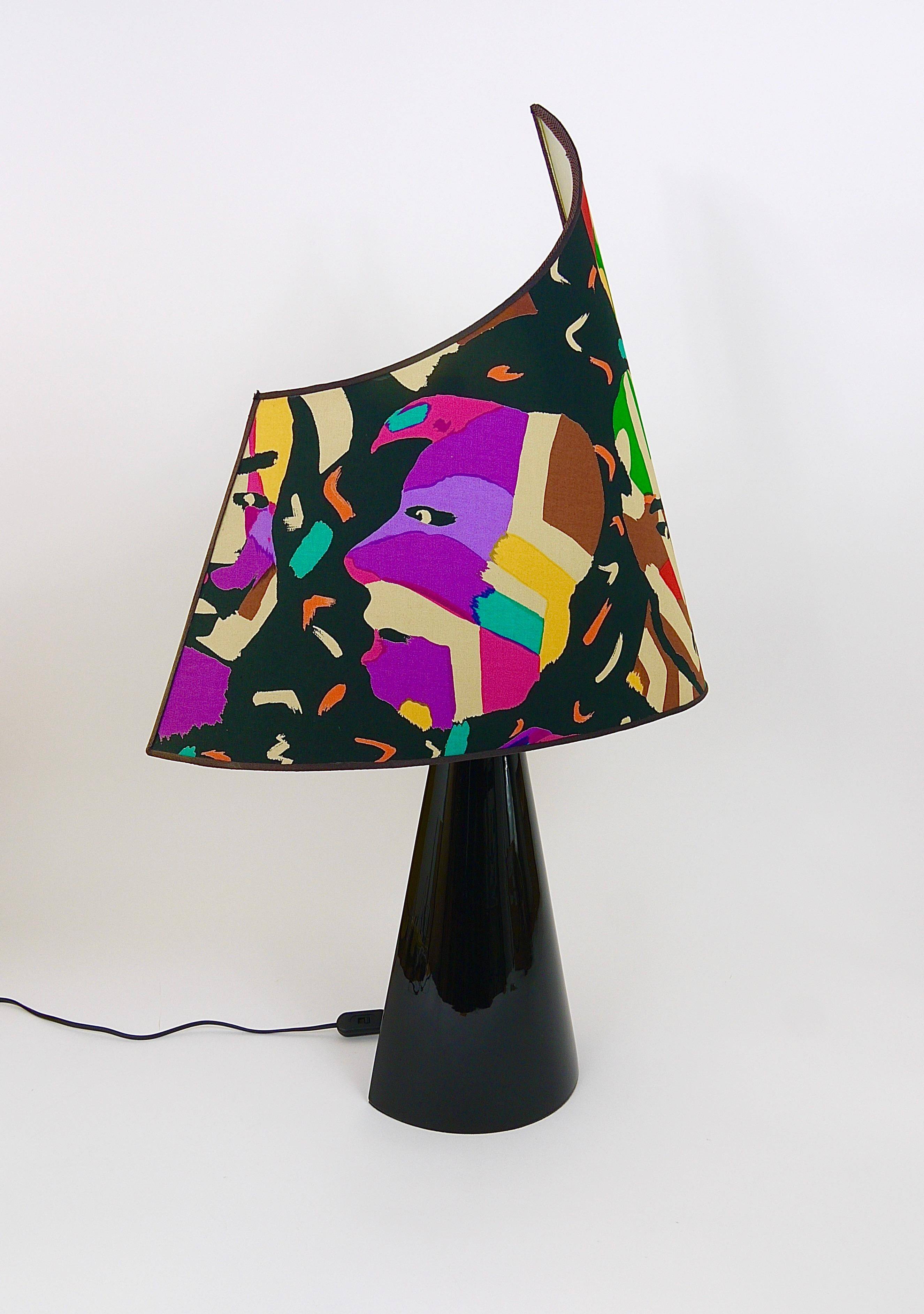 Postmodern table lamp Missoni by Massimo Valloto, Italy, 1980s