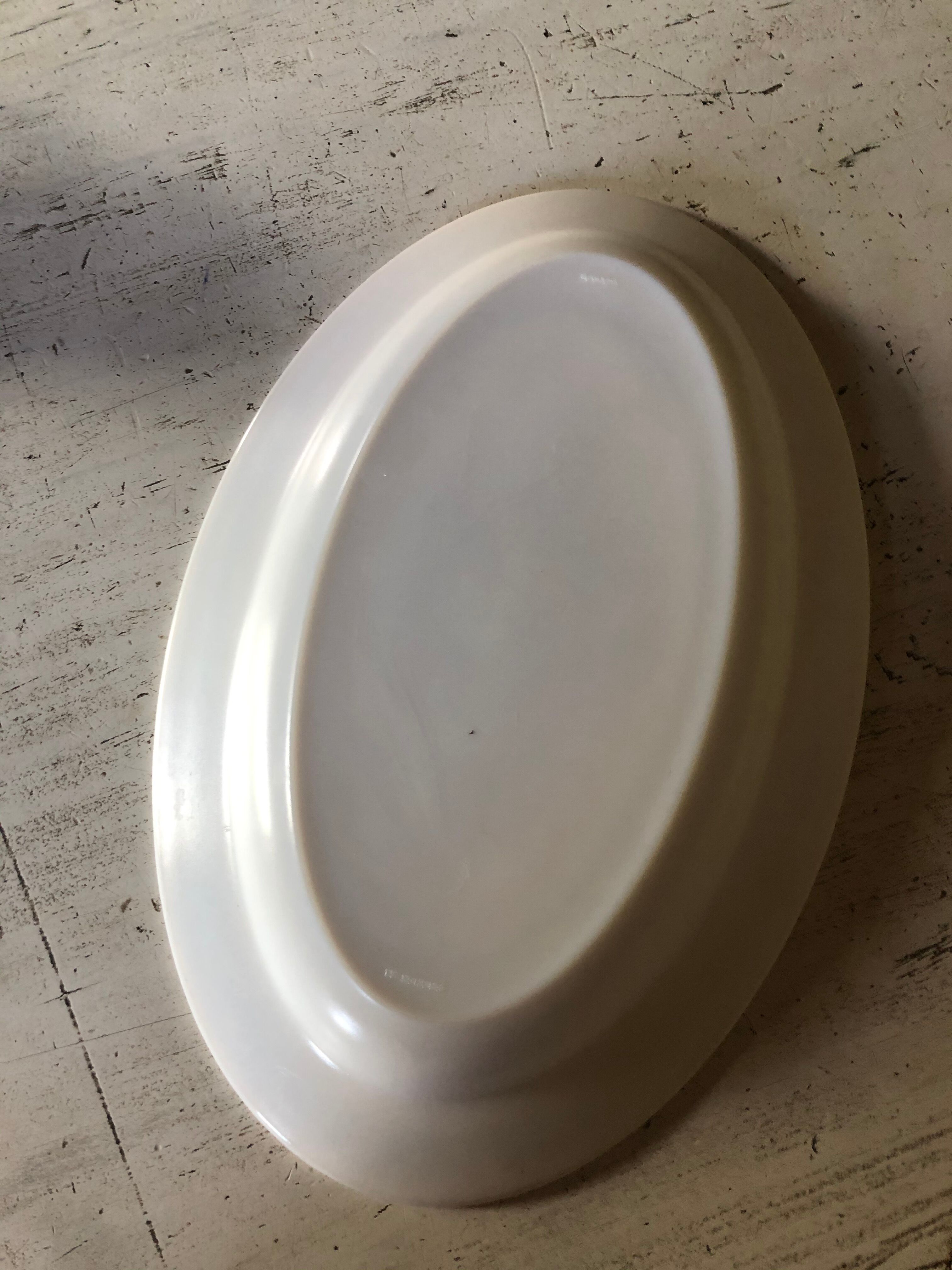 Plat oval en arcopal