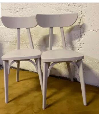 Duo of bistro chairs