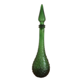 Green glass bottle made in Italy, Empoli